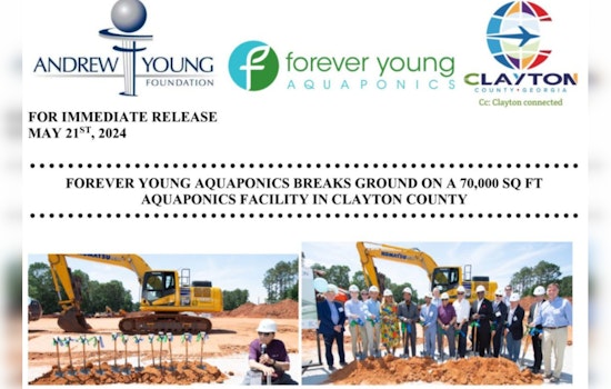 Clayton County Pioneers Sustainable Farming with New 70,000 Square Foot Aquaponics Facility