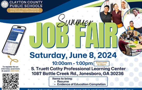 Clayton County Public Schools to Host Summer Job Fair in Jonesboro on June 8