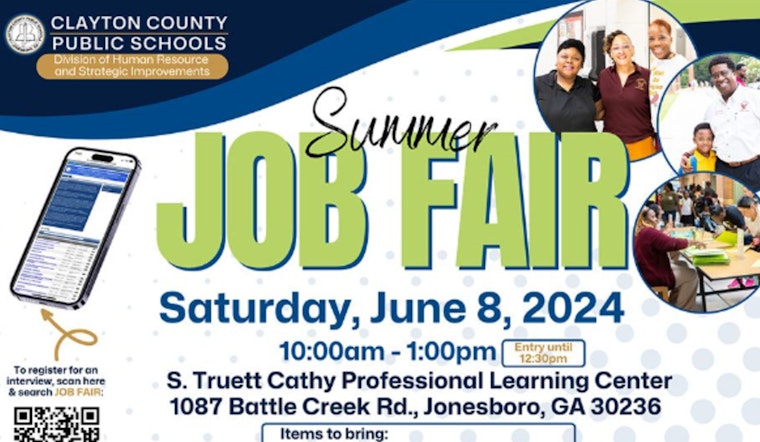 Clayton County Public Schools to Host Summer Job Fair in Jonesboro on June 8
