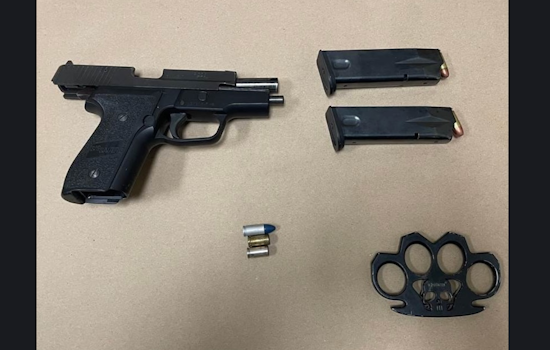 Convicted Felon Arrested for Possession of Loaded Firearm, Brass Knuckles at Rohnert Park Gas Station