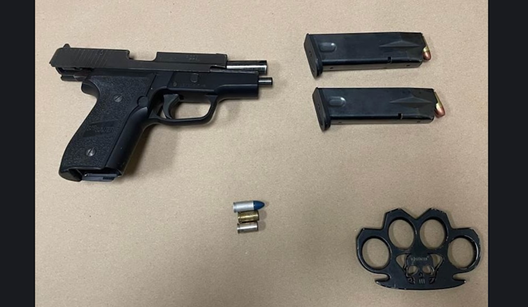Convicted Felon Arrested for Possession of Loaded Firearm, Brass Knuckles at Rohnert Park Gas Station