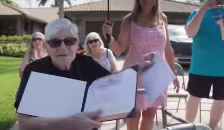 Coral Springs WWII Vet Celebrates 100th Birthday with Simple Secret to Longevity: 'Be Happy'