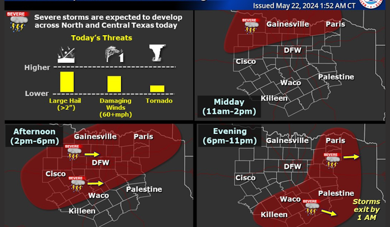 Dallas Braces for Severe Weather with Thunderstorms, Potential Floods on Horizon