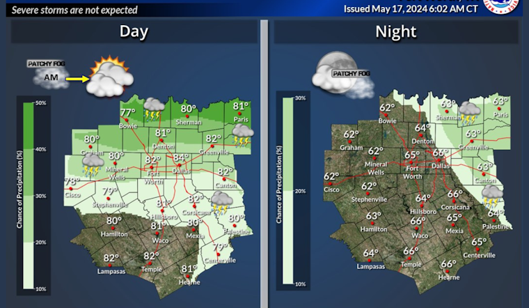 Dallas Forecast: Sunny Days with Potential Thunderstorms Ahead, Says National Weather Service