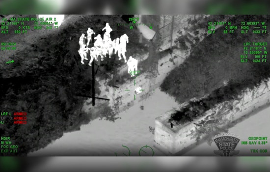 Daring River Rescue, MSP Air 2 and Holyoke Officers Save Fleeing Suspect from Icy Connecticut River