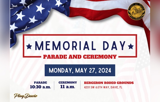 Davie to Honor Fallen Heroes with Memorial Day Parade and Ceremony on May 27
