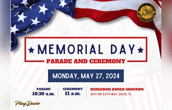 Davie to Honor Fallen Heroes with Memorial Day Parade and Ceremony on May 27