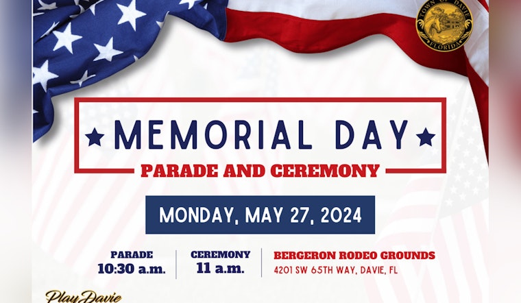 Davie to Honor Fallen Heroes with Memorial Day Parade and Ceremony on May 27