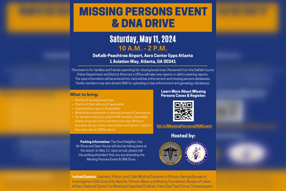 DeKalb County to Host Missing Persons Event & DNA Drive Amidst Air Show Festivities