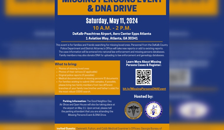 DeKalb County to Host Missing Persons Event & DNA Drive Amidst Air Show Festivities