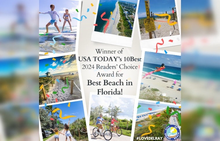 Delray Beach Earns Top Spot as Florida's #1 Best Beach in USA TODAY