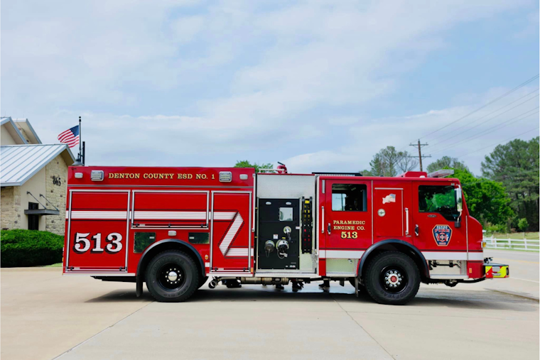 Denton County Fire Department Unveils New State-of-the-Art Fire Engine with Traditional 'Push In' Ceremony