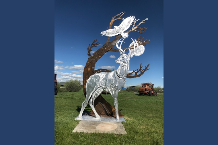 Denton Unveils "Deer Moon" Sculpture by Artist Robert Barnum, Celebrates Fusion of Art and Technology