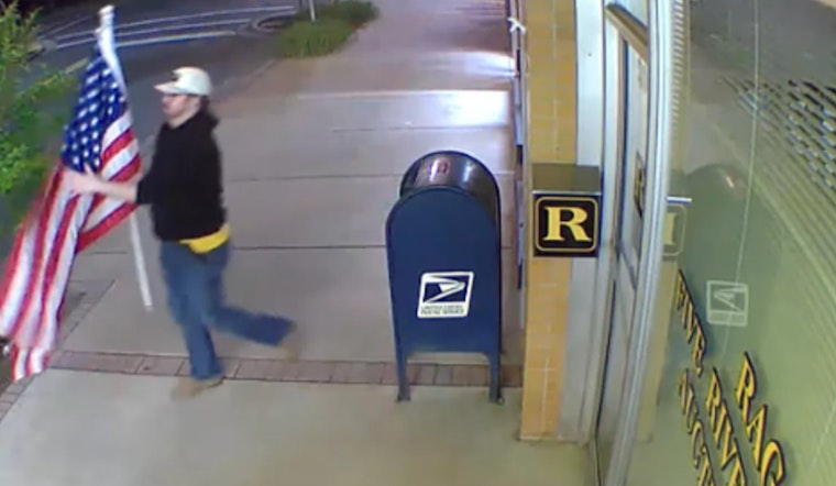 Dickson Police Seek Identity of Suspect Who Confessed to Taking American Flag in Surveillance Video