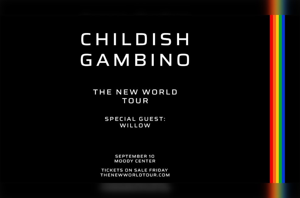 Donald Glover's Alter Ego Childish Gambino to Electrify Austin with "The New World Tour" Stop