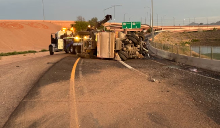Dump Truck Crash on Loop 101 Ramp Causes Morning Delays for East Valley Commuters