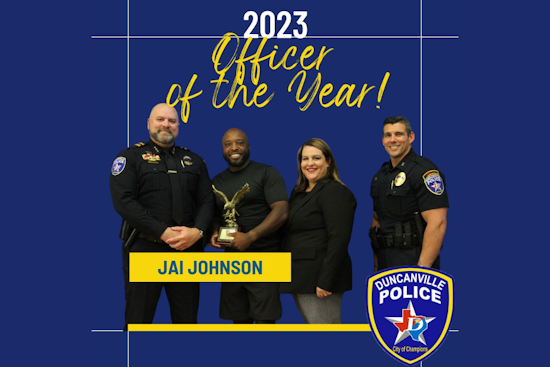 Duncanville Officer Honored as "2023 Officer of the Year" for Outstanding Community Service