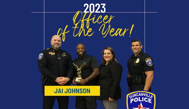 Duncanville Officer Honored as "2023 Officer of the Year" for Outstanding Community Service