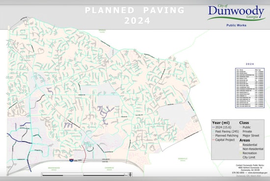 Dunwoody Rolls Out $2.15 Million Street Paving Plan to Revamp 21 Roads and Reach Paving Milestone