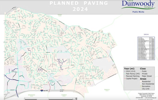 Dunwoody Rolls Out $2.15 Million Street Paving Plan to Revamp 21 Roads and Reach Paving Milestone