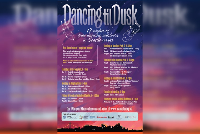 Dust Off Your Dance Shoes, Ready for Free Summer 'Dancing 'til Dusk' Series in Seattle Parks