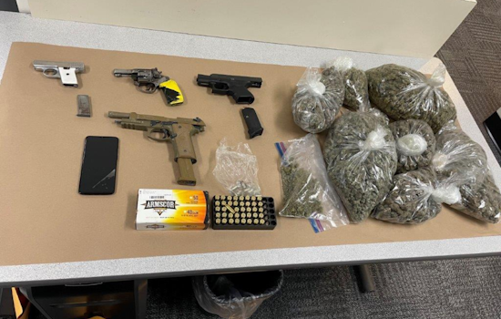 East Palo Alto Man Arrested for Allegedly Sending Threatening Texts; Redwood City Police Seize Guns, Marijuana