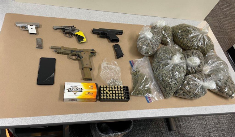 East Palo Alto Man Arrested for Allegedly Sending Threatening Texts; Redwood City Police Seize Guns, Marijuana