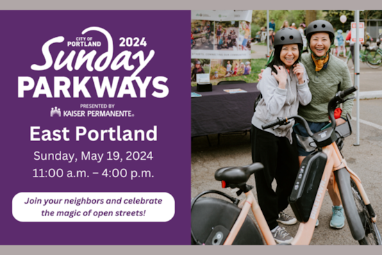 East Portland Gears Up for Bike-Friendly Sunday Parkways Event Presented by Kaiser Permanente