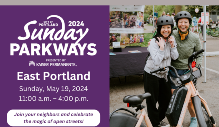 East Portland Gears Up for Bike-Friendly Sunday Parkways Event Presented by Kaiser Permanente