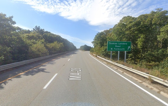 Falmouth Traffic Snarled by Tractor Trailer Rollover, Mulch Spill on RT-28
