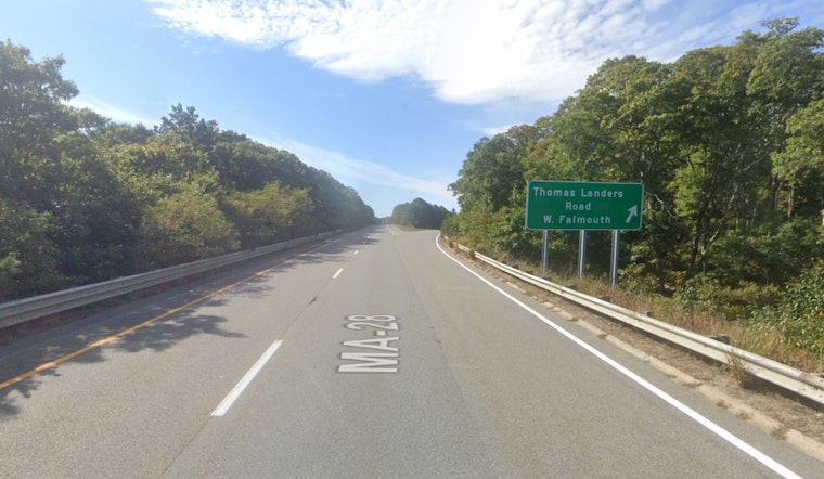 Falmouth Traffic Snarled by Tractor Trailer Rollover, Mulch Spill on RT-28