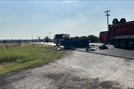 Fatal Collision in Mustang Ridge Claims One Life as Pickup Truck Hits Dump Truck