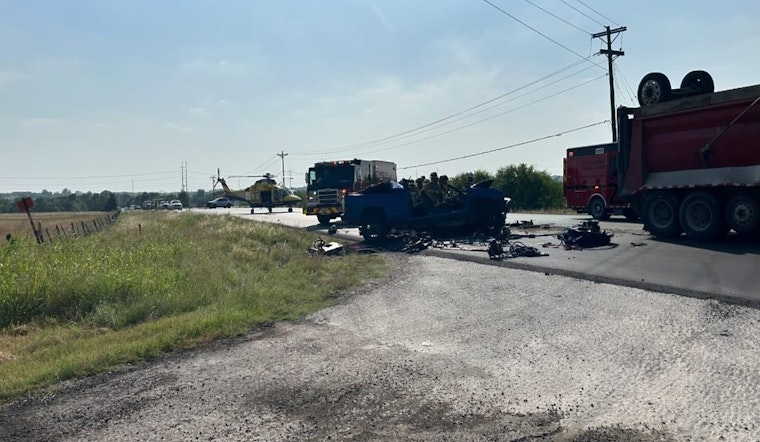 Fatal Collision in Mustang Ridge Claims One Life as Pickup Truck Hits Dump Truck