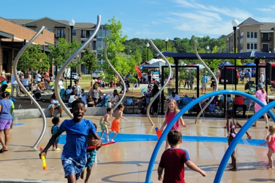 Fayetteville's City Center Park Spray Pad Ready for Summer Fun with Fresh Upgrades