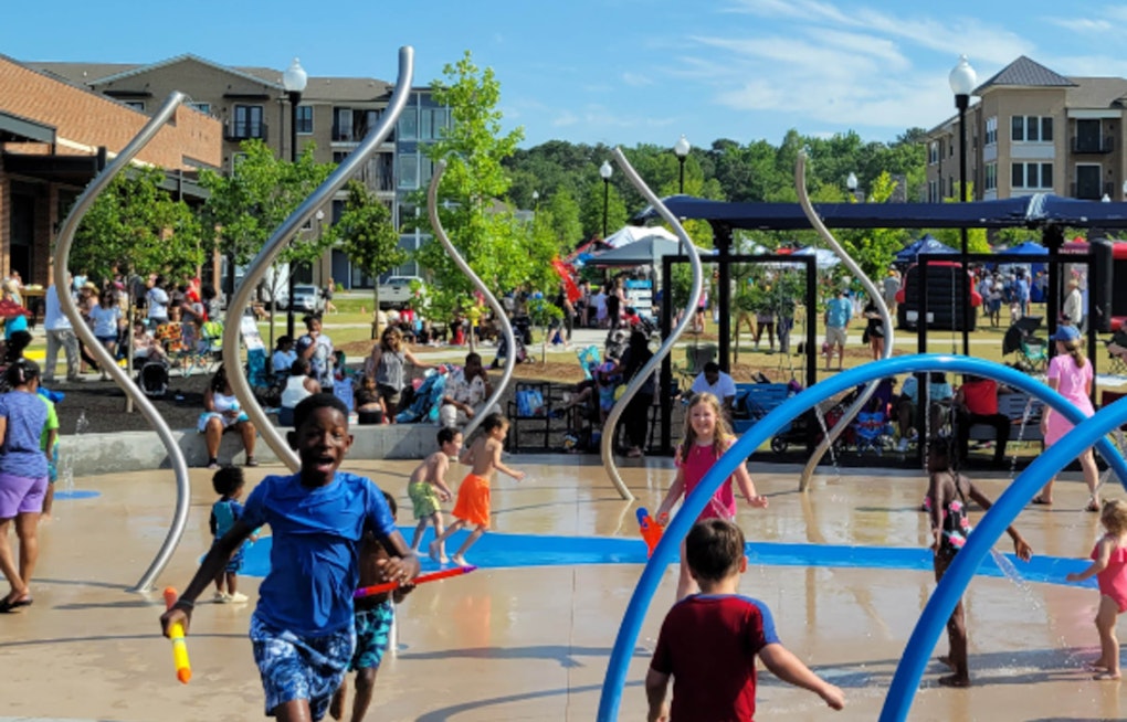 Fayetteville's City Center Park Spray Pad Ready for Summer Fun with Fresh Upgrades