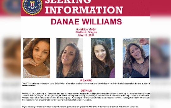 FBI Offers $15,000 Reward in 2021 Portland Cold Case Murder of Danae Williams