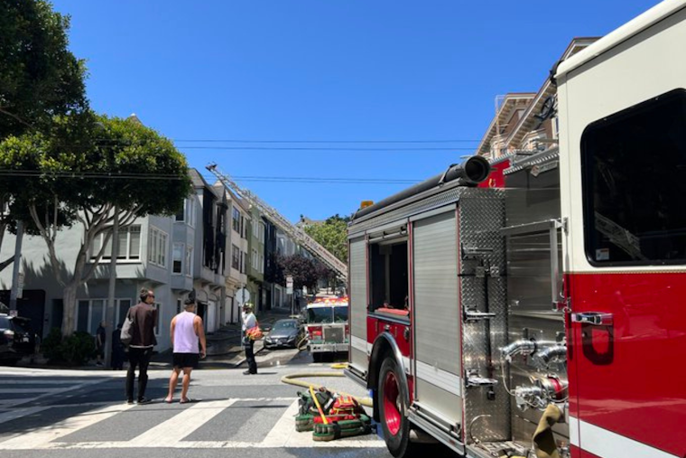 Firefighters Battle Blaze Near Alamo Square in San Francisco, Two Adults Rescued and Hospitalized