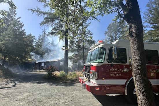 Firefighters Quell Blaze at Unoccupied House Under Construction in Calistoga