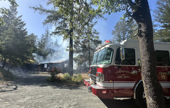 Firefighters Quell Blaze at Unoccupied House Under Construction in Calistoga