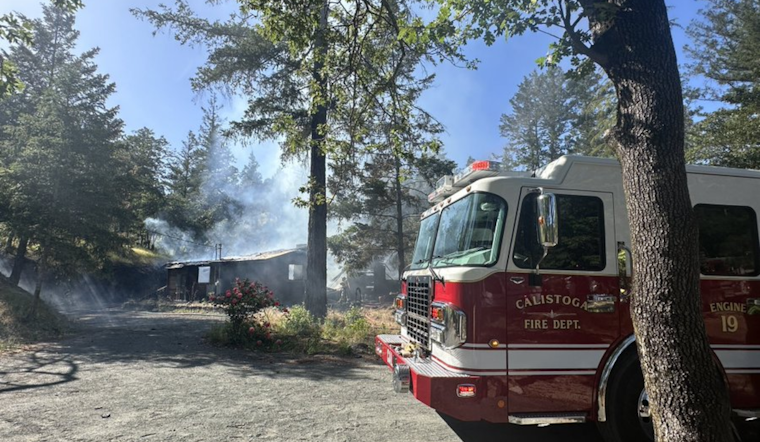 Firefighters Quell Blaze at Unoccupied House Under Construction in Calistoga
