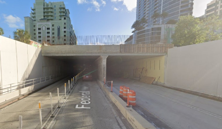 Fort Lauderdale's Henry E. Kinney Tunnel on U.S. 1 to Fully Reopen Friday, Easing Months of Traffic Delays