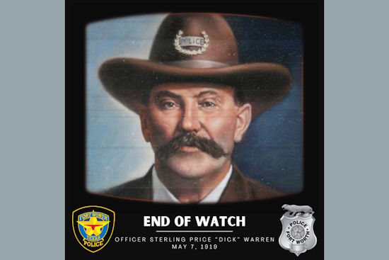 Fort Worth Police Department Honors Fallen Officer Sterling Price Warren 100 Years After Tragic Streetcar Incident
