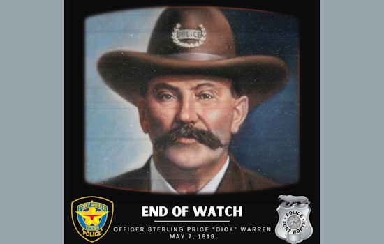 Fort Worth Police Department Honors Fallen Officer Sterling Price Warren 100 Years After Tragic Streetcar Incident