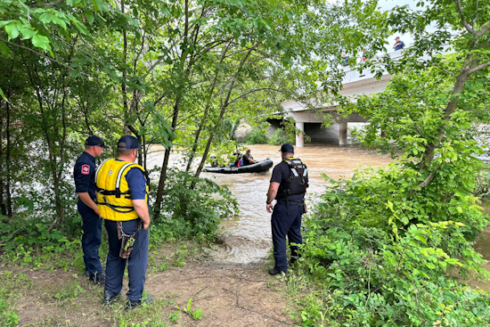 Foursome Rescued from Swells of Hickory Creek as Denton Officials Issue Flood Safety Warning