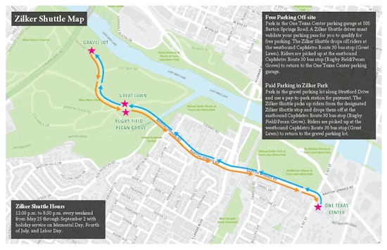 Free Shuttle Service to Zilker Park Returns for Summer in Austin with Weekend and Holiday Rides