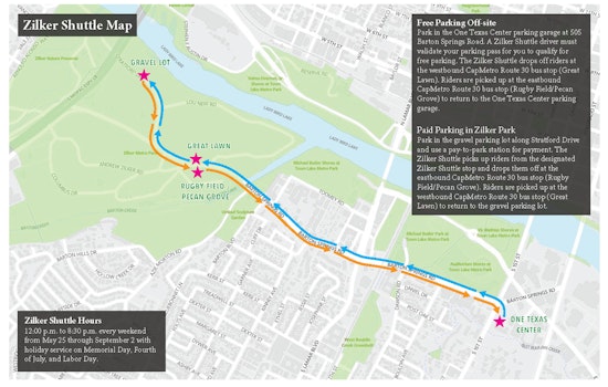 Free Shuttle Service to Zilker Park Returns for Summer in Austin with Weekend and Holiday Rides