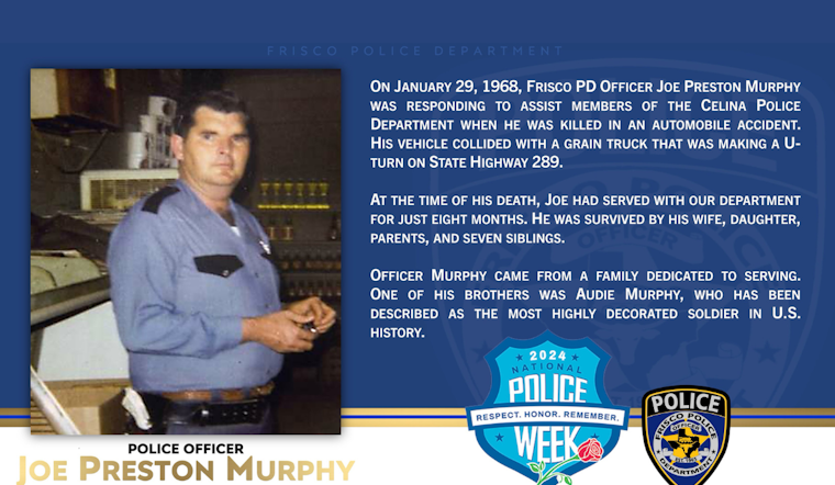 Frisco Police Honor Fallen Officer on Peace Officers Memorial Day, Recalling the Legacy of Dedication and Sacrifice