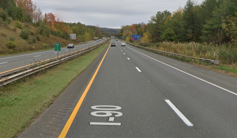 Fuel Leak and Lane Closure on I-90 East in Lee, Massachusetts Following Multi-Vehicle Crash