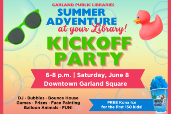 Garland Kicks Off Summer With Free Fun: DJ, Bubbles, Bounce Houses and Snow Cones Await at City Square Event