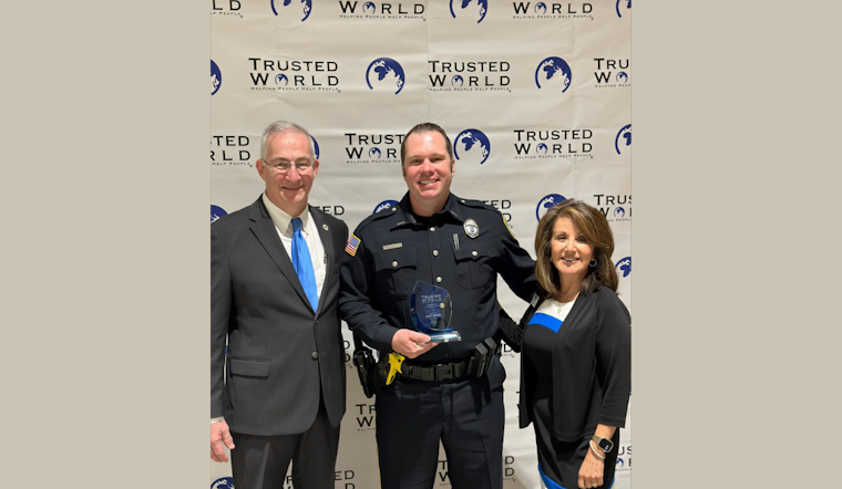 Garland Police Officer Honored with Excellence in Community Service Award